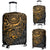 American Samoa Polynesian Luggage Covers - Gold Hibiscus Turtle Flowing GOLD - Polynesian Pride