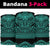 Hawaiian Polynesian Bandana 3 - Pack Basic Warrior Turquoise - Polynesian Pride