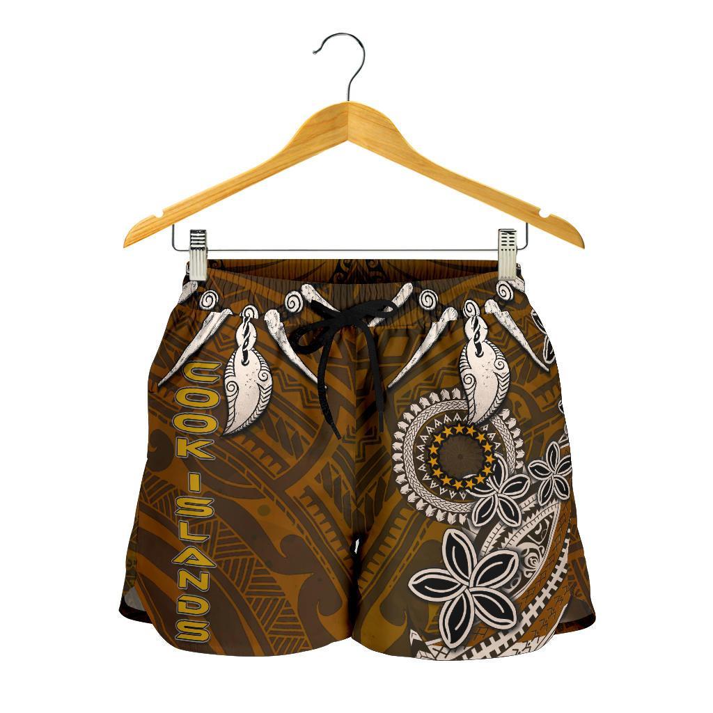 Cook Islands Women's Shorts - Polynesian Boar Tusk - Polynesian Pride