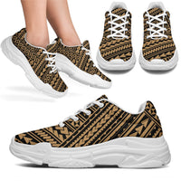 Polynesian Nation Gold Chunky Sneakers - Polynesian Pride