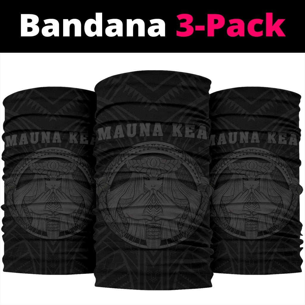 Hawaii Polynesian Mauna Kea Goddess Pele Bandana 3 - Pack - AH - Grey - Polynesian Pride