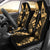 Austral Islands Car Seat Covers - Polynesian Tattoo Gold Universal Fit Gold - Polynesian Pride