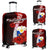 Philippines Polynesian Luggage Covers - Coat Of Arm With Hibiscus Red - Polynesian Pride