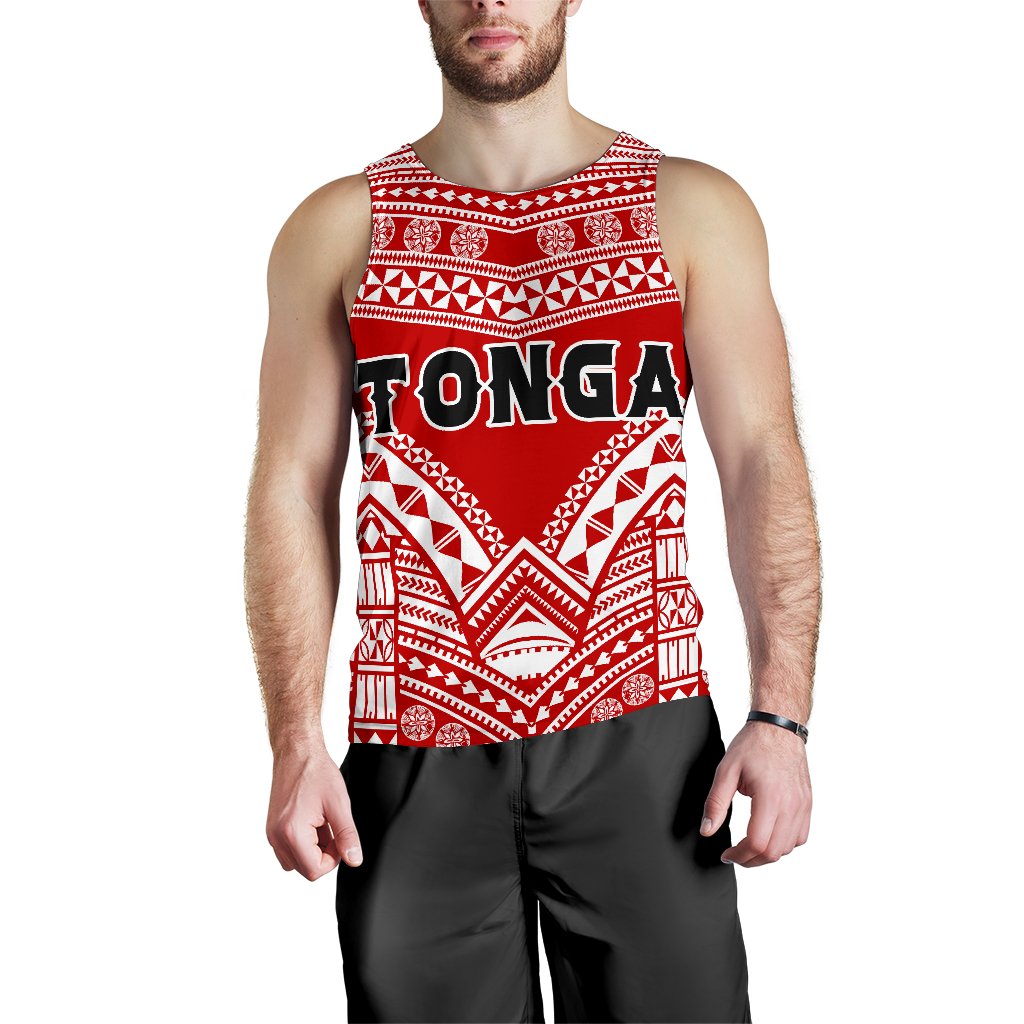 Tonga Polynesian Tribal Pattern Men's Tank Top - Polynesian Pride