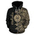 Tahiti Polynesian Zip up Hoodie Tahiti Flag Heartbeat Pattern Version TH0 - Polynesian Pride