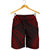 Cook Islands Men's Shorts - Polynesian Chief Red Version - Polynesian Pride