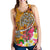 Polynesian Women's Racerback Tank - Turtle Plumeria Gold Color - Polynesian Pride