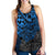 Tonga Polynesian Racerback Tank (Women) - Blue Turtle Flowing - Polynesian Pride