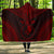 Yap Polynesian Chief Hooded Blanket - Red Version Hooded Blanket Red - Polynesian Pride