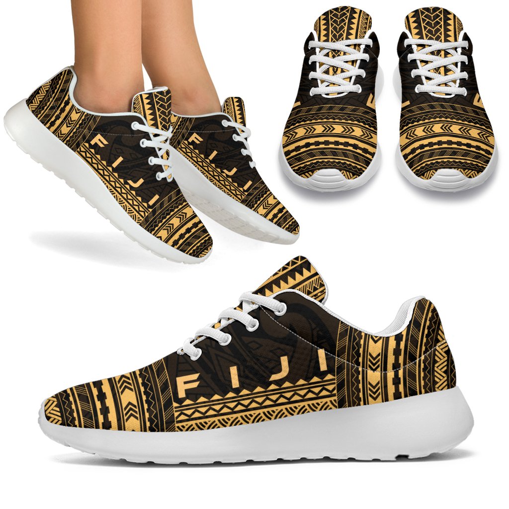 Fiji Sporty Sneakers - Polynesian Chief Gold Version White - Polynesian Pride