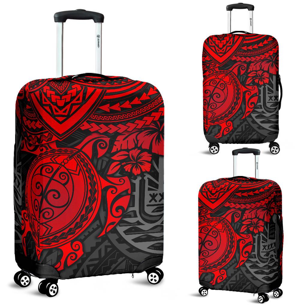 Tahiti Polynesian Luggage Cover - Red Turtle RED - Polynesian Pride