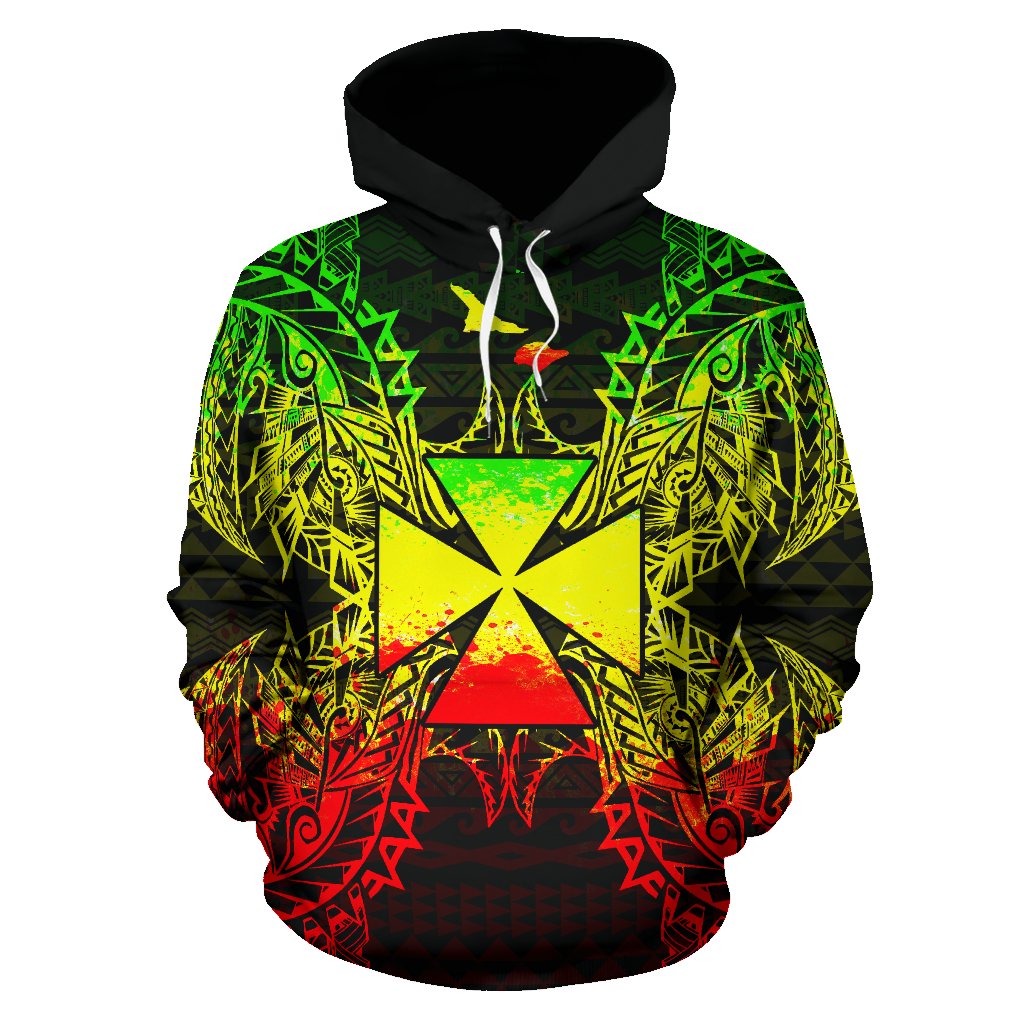 Wallis nd Futuna Polynesian ll Over Hoodie Map Reggae - Polynesian Pride