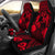 Tonga Polynesian Car Seat Covers - Tonga Red Seal with Polynesian tattoo Universal Fit Red - Polynesian Pride