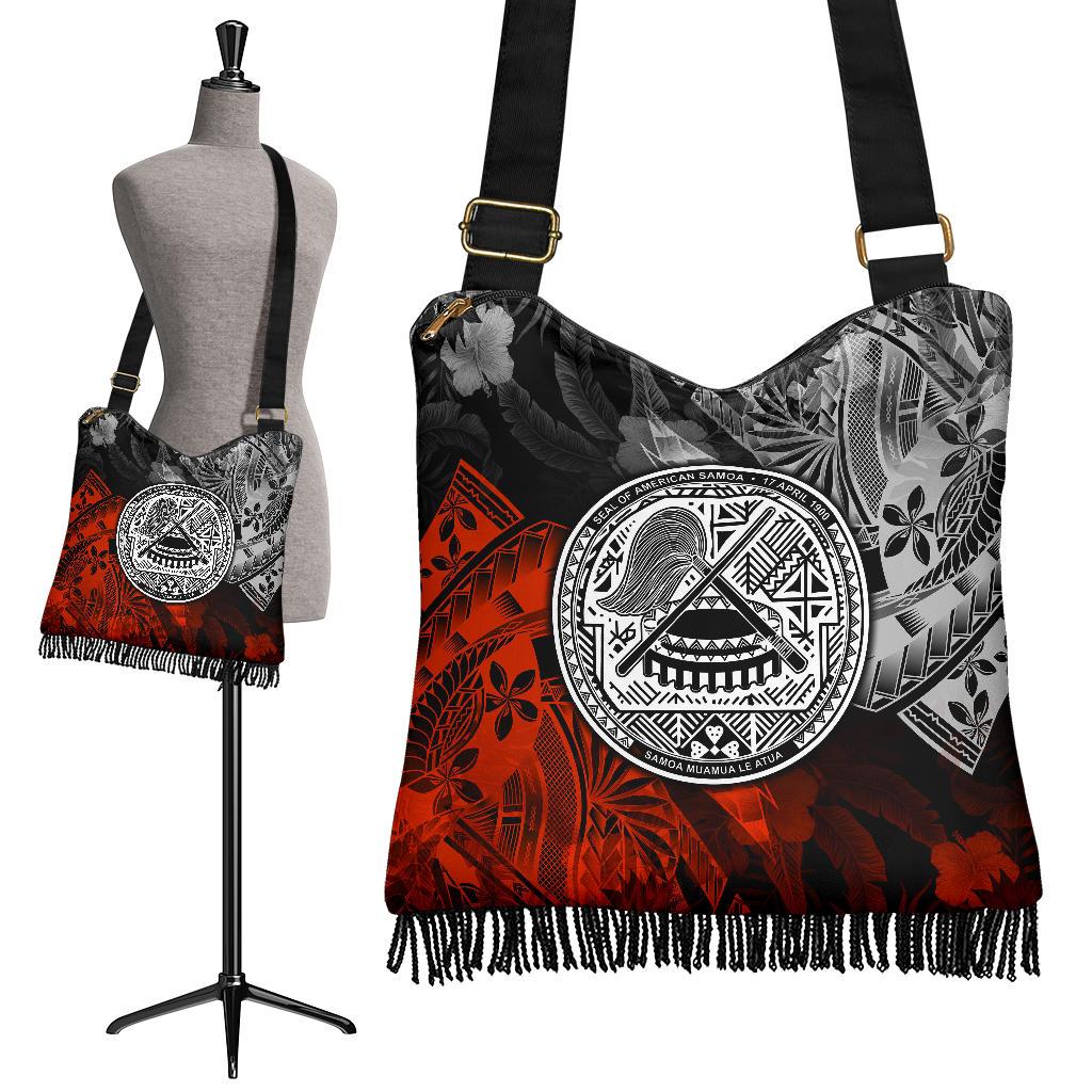 American Samoa Crossbody Boho Handbag - Vintage Polynesian Style - Polynesian Pride