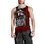 Chuuk Micronesia Men's Tank Top Red - Turtle With Hook - Polynesian Pride