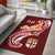 Fiji Area Rug - Fiji Seal Polynesian Patterns Plumeria (Red) - Polynesian Pride