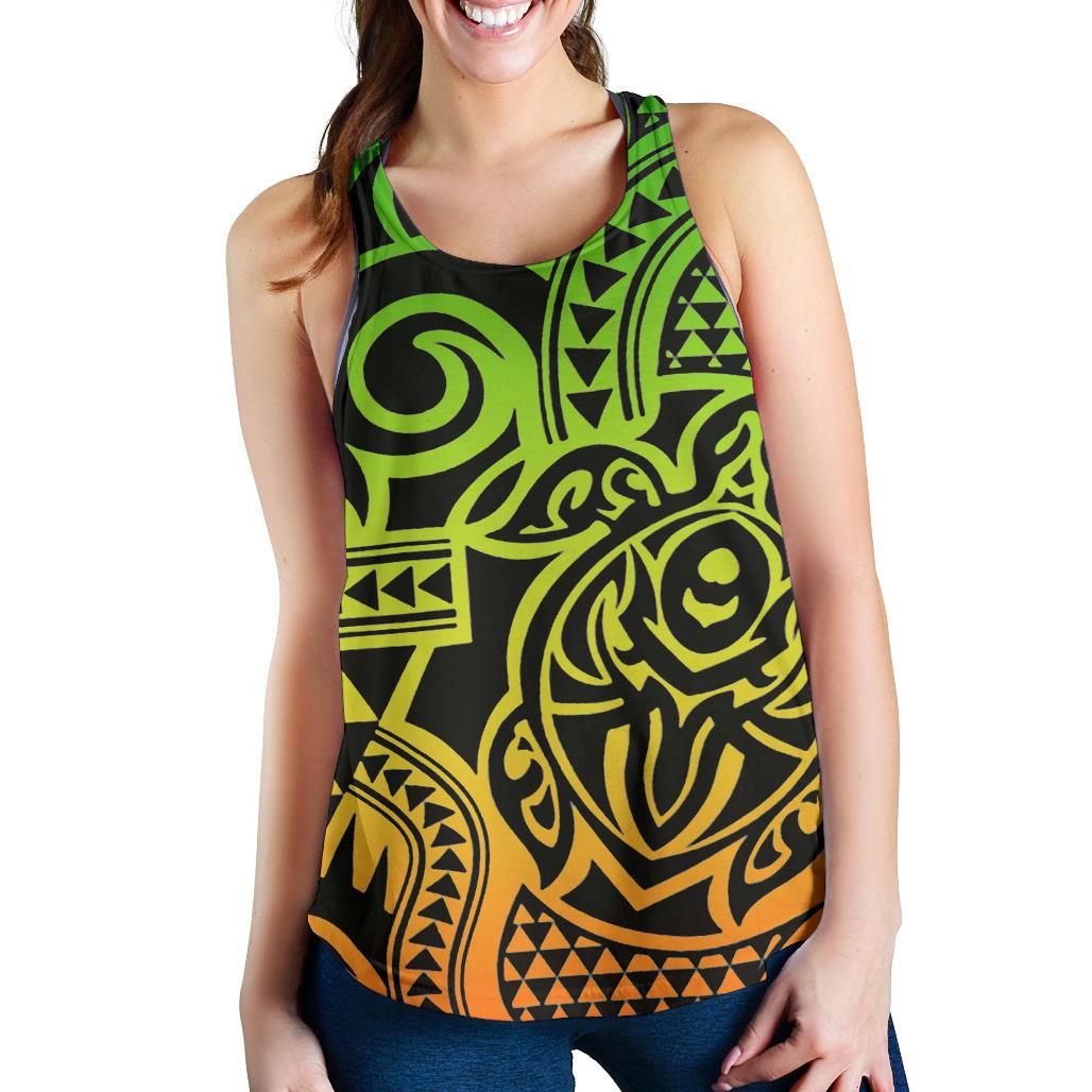 Polynesian Women Racerback Tank Top 52 Art - Polynesian Pride