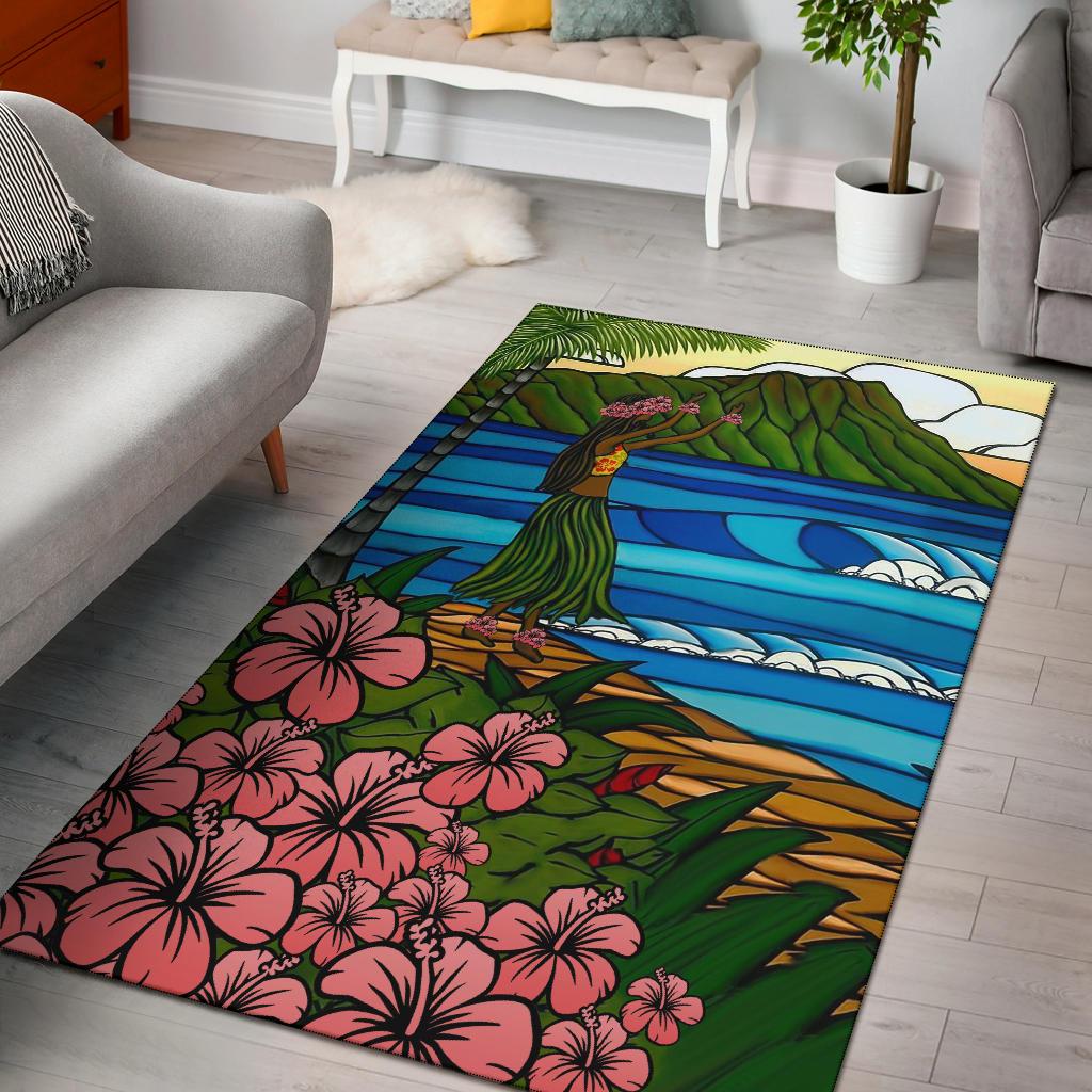 Hula Girl Area Rug - Polynesian Pride