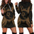 Chuuk Polynesian Hoodie Dress Map Gold Gold - Polynesian Pride