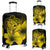 Hawaii Hibiscus Luggage Cover - Turtle Map - Yellow Yellow - Polynesian Pride