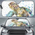 Hawaii Sea Turtle Car Sun Shade Auto Sun Shade Universal Fit Blue - Polynesian Pride