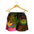 Polynesian Hawaii Polynesian Women's Shorts - Hibiscus and Banana Leaves - Polynesian Pride