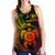 Hawaii Polynesian Personalised Women's Racerback Tank - Vintage Polynesian Turtle (Reggae) - Polynesian Pride