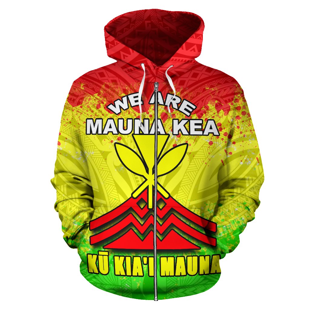 Mauna Kea Zip Hoodie Protect Mauna Kea - Polynesian Pride