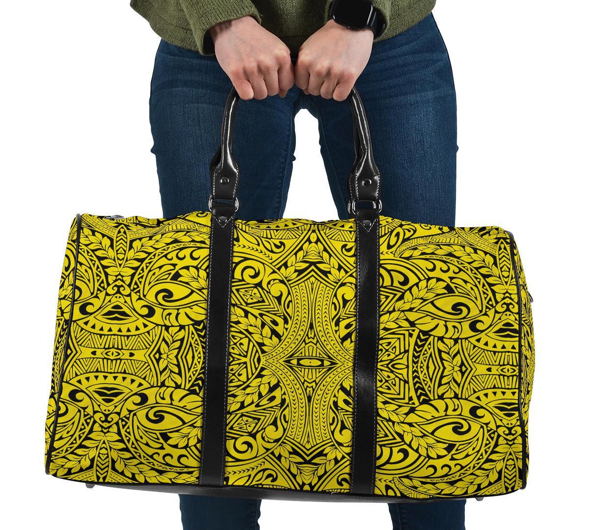 Polynesian Culture Yellow Hawaii Travel Bag Travel Bag One size Yellow - Polynesian Pride