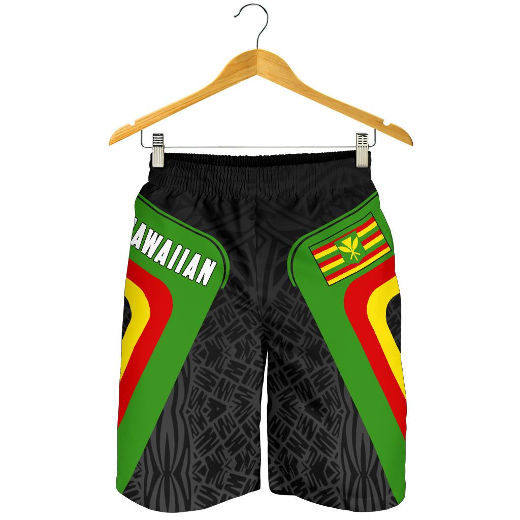 Hawaii Polynesian Kanaka Flag Men's Shorts Art - Polynesian Pride