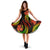 Samoa Polynesian Midi Dress - Reggae Plumeria - Polynesian Pride