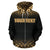 Niue Polynesian Custom Zip up Hoodie Fog Gold - Polynesian Pride