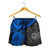 Samoa Polynesian Shorts (Women) - Blue Turtle - Polynesian Pride