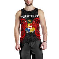 Tonga Polynesian Custom Personalised Men's Tank Top - Tongan Spirit - Polynesian Pride