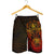 American Samoa Polynesian Shorts (Men) - Red Turtle Manta Ray - Polynesian Pride