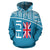 Fiji All Over Hoodie Polynesia Curve Style - Polynesian Pride