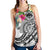 FSM Polynesian Women's Racerback Tank - Summer Plumeria (White) - Polynesian Pride