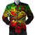 Fiji Men's Bomber Jacket - Reggae Shark Polynesian Tattoo Reggae - Polynesian Pride