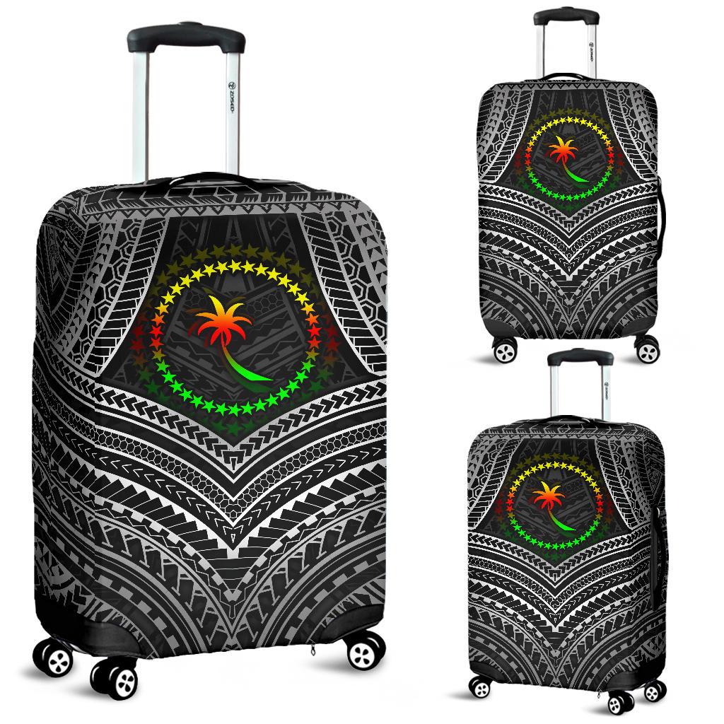 Chuuk Polynesian Luggage Covers - Chuuk Flag Reggae Color - Polynesian Pride