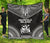 Norfolk Island Premium Quilt - Norfolk Island Coat Of Arms Polynesian Chief Black Version Black - Polynesian Pride