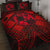 Tonga Polynesian Quilt Bed Set - Tonga Red Seal with Polynesian tattoo Red - Polynesian Pride