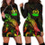 Vanuatu Polynesian Hoodie Dress - Turtle With Blooming Hibiscus Reggae Reggae - Polynesian Pride