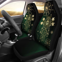 Hawaii Dream Catcher Hibiscus Plumeria Polynesian Turquoise - Car Seat Cover AH - Polynesian Pride