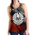 Tahiti Polynesian Personalised Women's Racerback Tank - Vintage Polynesian Turtle Black - Polynesian Pride