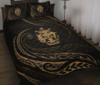 Solomon Quilt Bed Set - Gold - Frida Style - Polynesian Pride