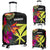 Hawaii Luggage Covers - Hibiscus Polynesian Pattern Black - Polynesian Pride