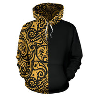 Polynesian Hoodie Half Style 02 - Polynesian Pride