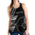 Yap Personalised Custom Women's Racerback Tank - Micronesian Pattern Flash Black - Polynesian Pride