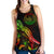 Palau Polynesian Women Tank Top - Turtle With Blooming Hibiscus Reggae - Polynesian Pride