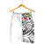 The Philippines Men's Shorts - Summer Plumeria (White) - Polynesian Pride